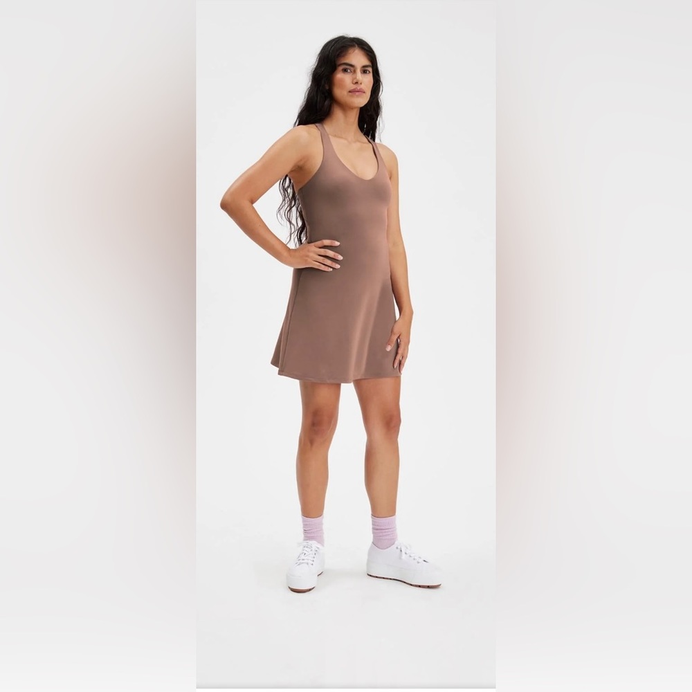 Girlfriend Collective Lola V-Neck Exercise Dress